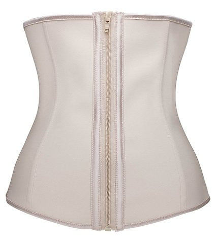 White Zipper and Hook Waist Trainer